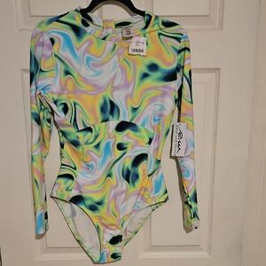 Endless Waves Multicolor Swirl Surfing Bodysuit